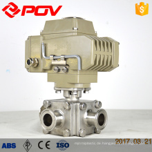 Switch sanitary clamp food grade electric valve
